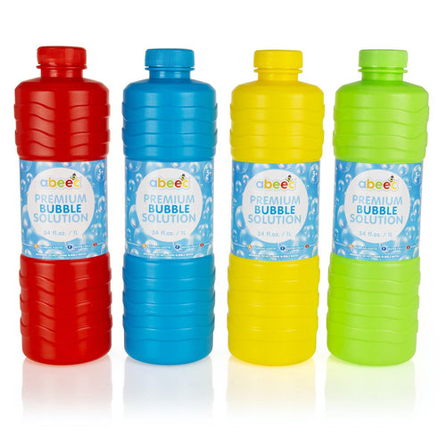 premium bubble solution bottle in four colours