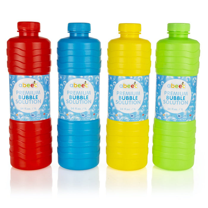 premium bubble solution bottle in four colours