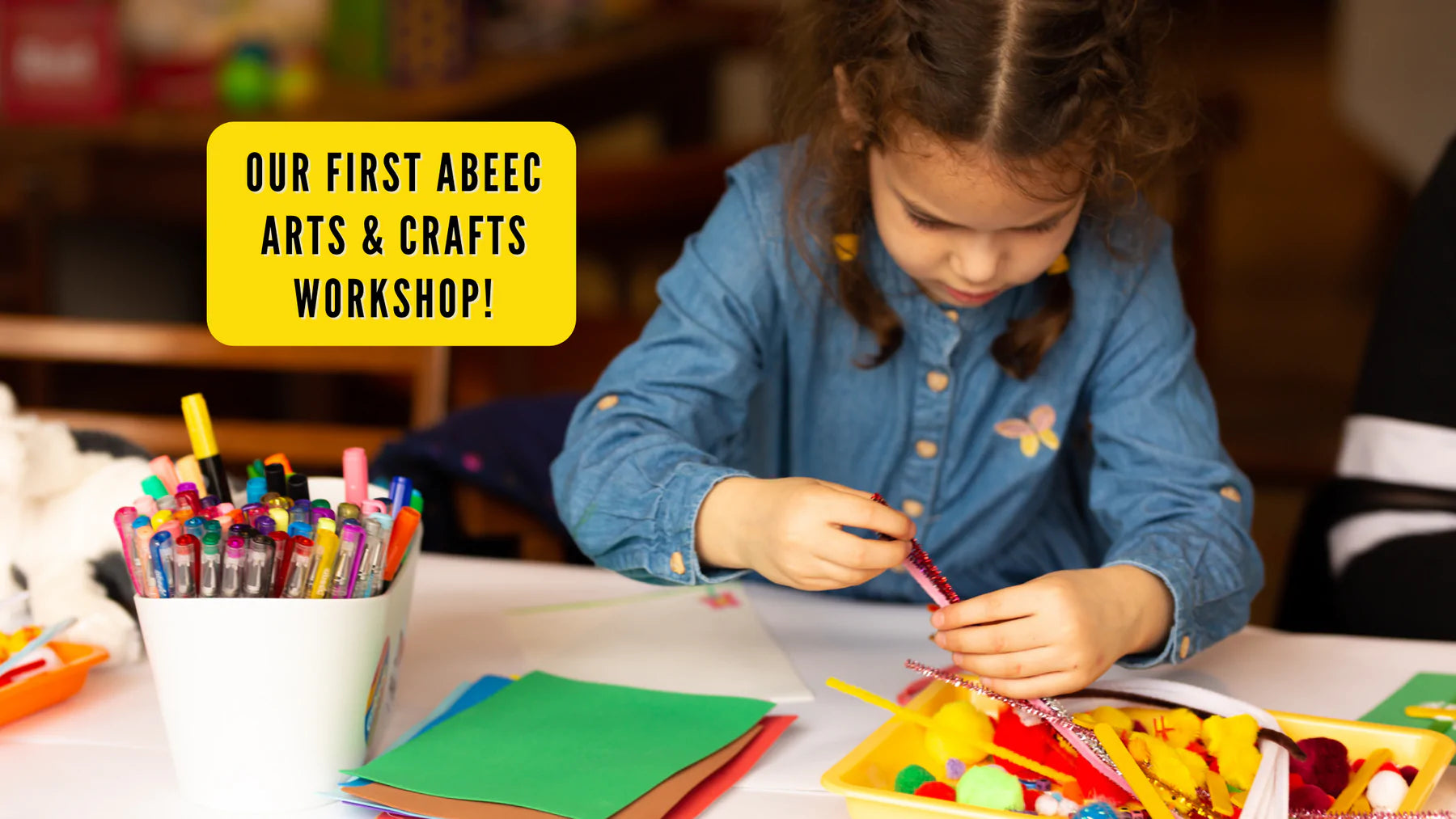 arts and crafts workshop with abeec