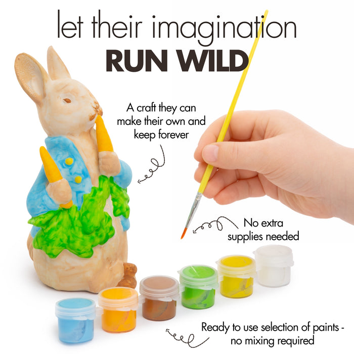 abeec Paint Your Own Peter Rabbit Craft Kit Creative Easter Painting Activity for Kids