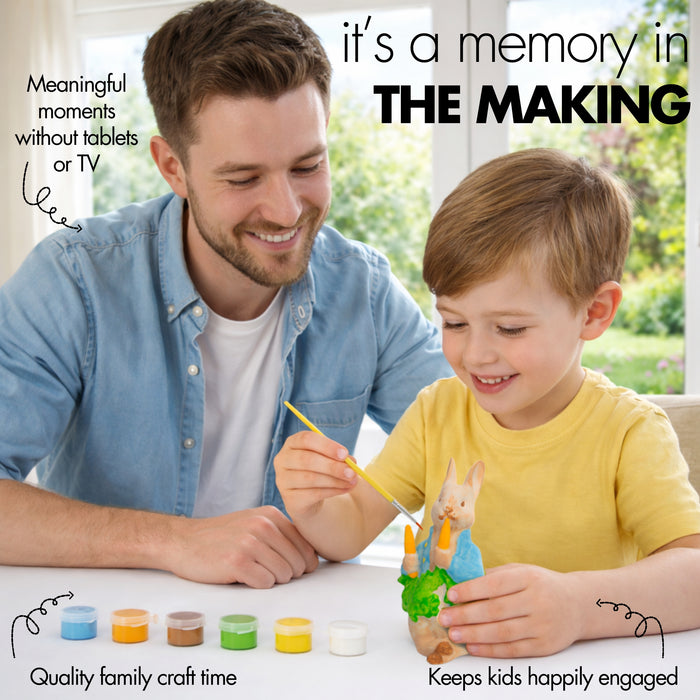 abeec Paint Your Own Peter Rabbit Craft Kit Creative Easter Painting Activity for Kids