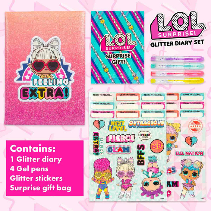 L.O.L Surprise Glitter Diary Set