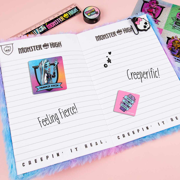Monster High Kids Journal With Fluffy Notebook