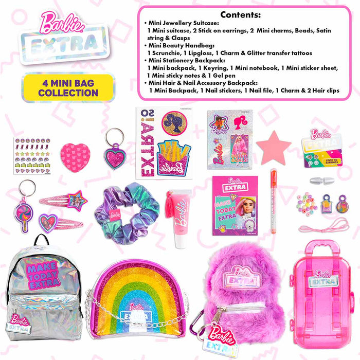 barbie extra mini backpack Barbie 4 x Mini Bag Collection — abeec® toys