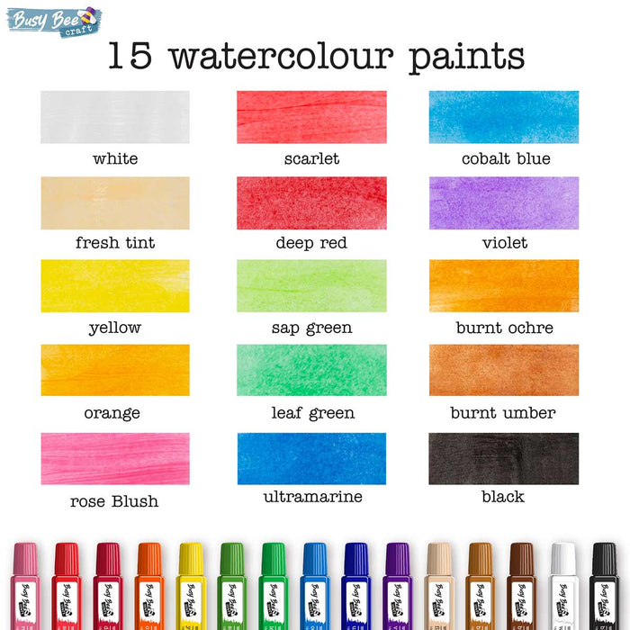 15 Watercolour Paints