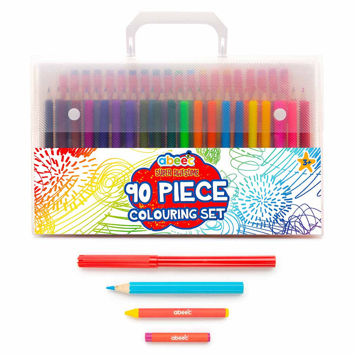 90 Piece colouring set