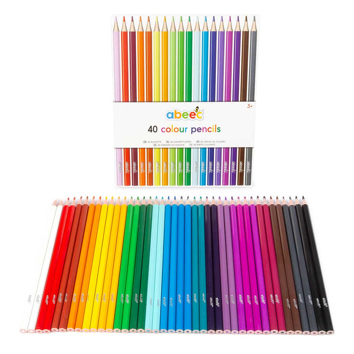 Set Of 40 Coloured Pencils