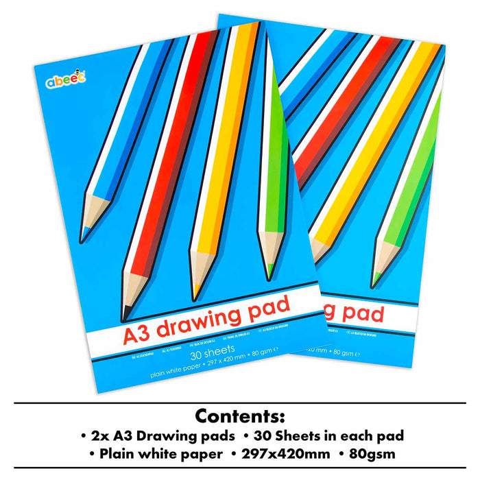 A3 Drawing Pad Pack Of 2