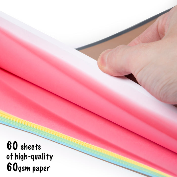 A3 Paper Pad with 20 x White Paper and 40 x Coloured Paper