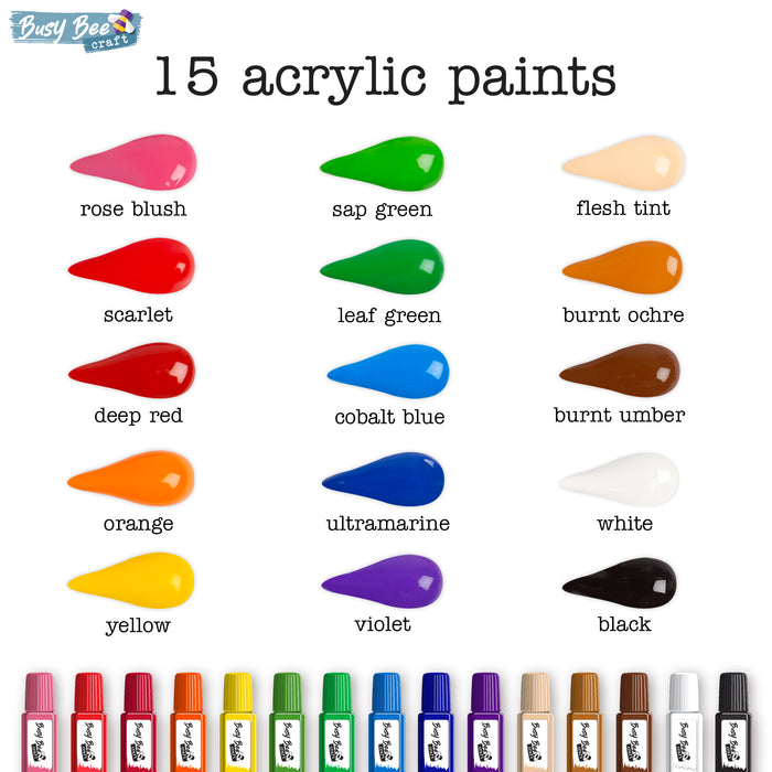15 Acrylic Paints