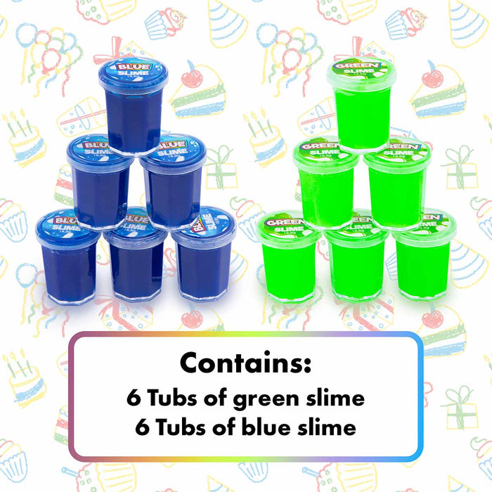 12 Mini Tubs Of Slime