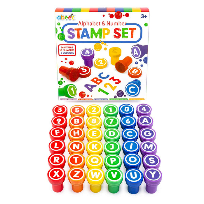 Alphabet & Number Stamp Set