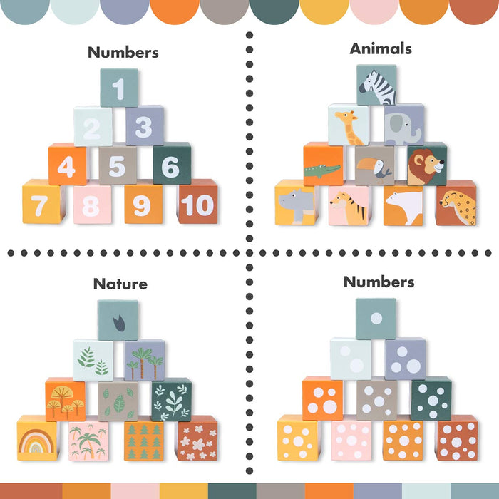 Wooden Number Stacking Blocks for Babies — abeec® toys