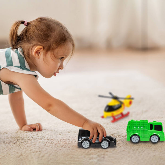 5 Emergency Vehicles Toys Set