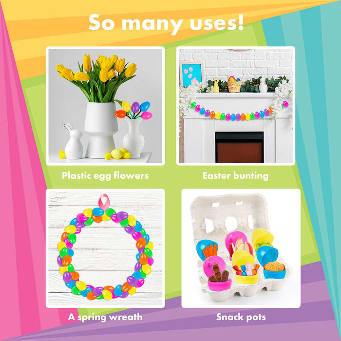 24 Plastic Easter Eggs