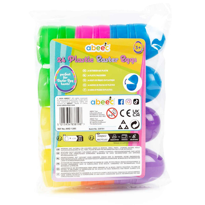 24 Plastic Easter Eggs
