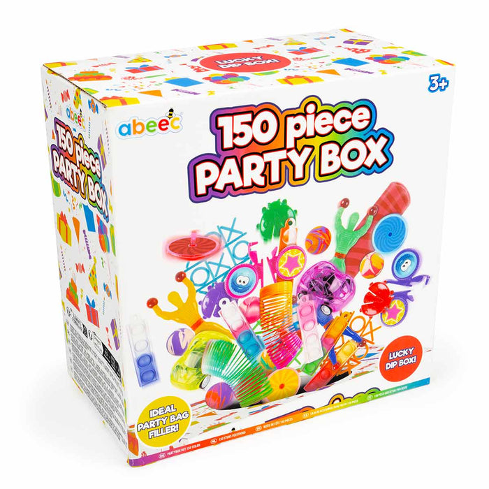 Party Box Algorithm 150 Piece Party Box Lucky Dip Box — abeec® toys
