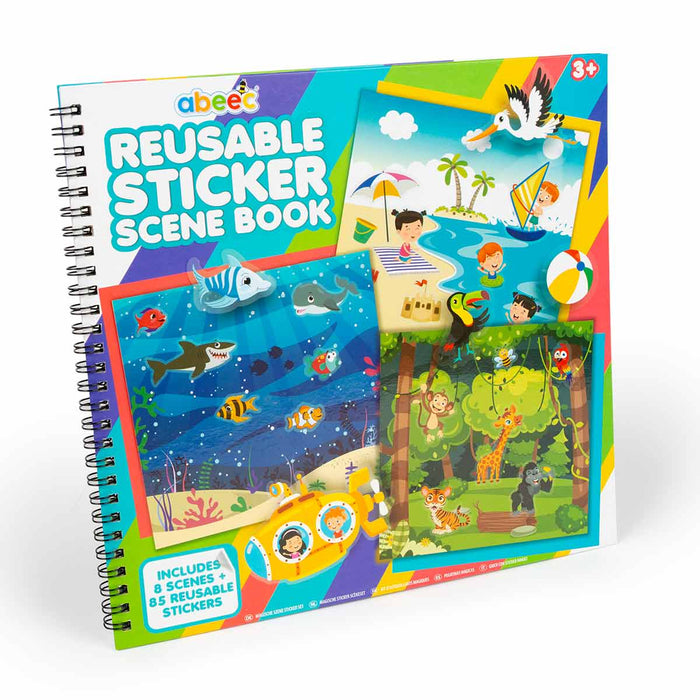 Sticker Scene Library Reusable Sticker Scene Book — abeec® toys