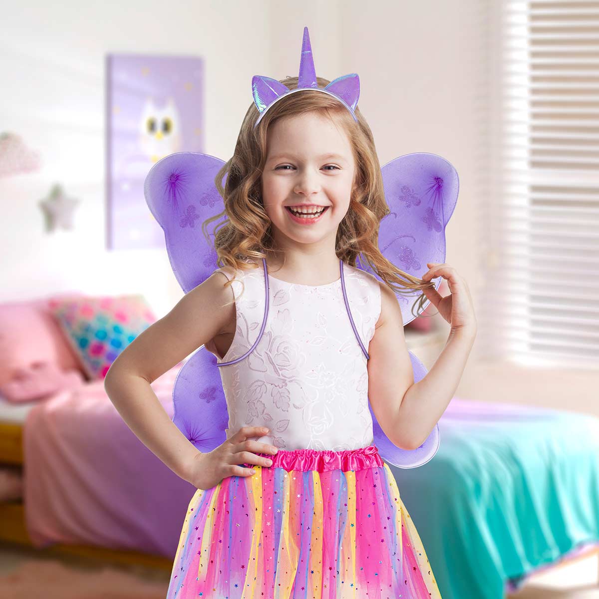 green emerald velvet dress Unicorn Fairy Dress Up Costume — abeec® toys