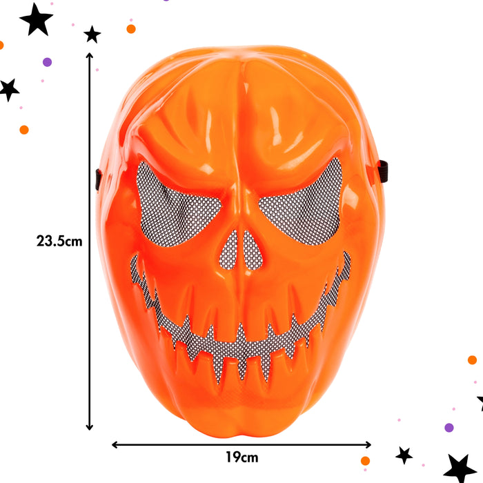 abeec Pumpkin Halloween Mask - Spooky Face Disguise for Kids & Adults