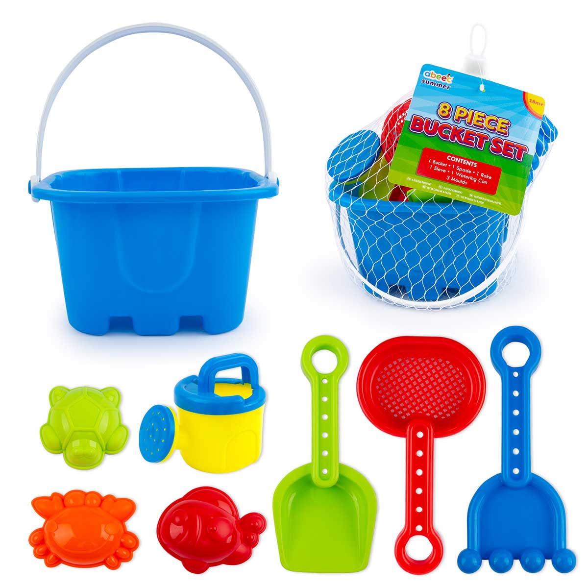 8 Piece Bucket Set — abeec® toys