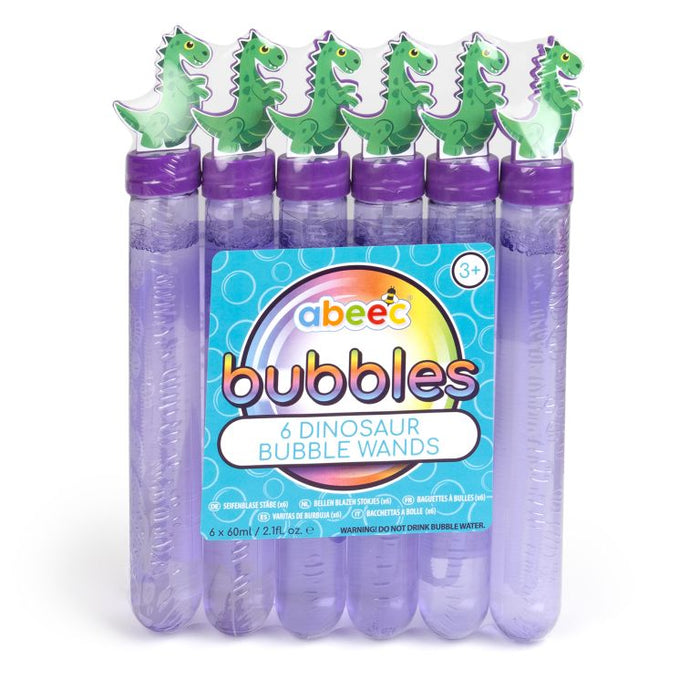 abeec x6 60ml Dinosaur Bubble Wands