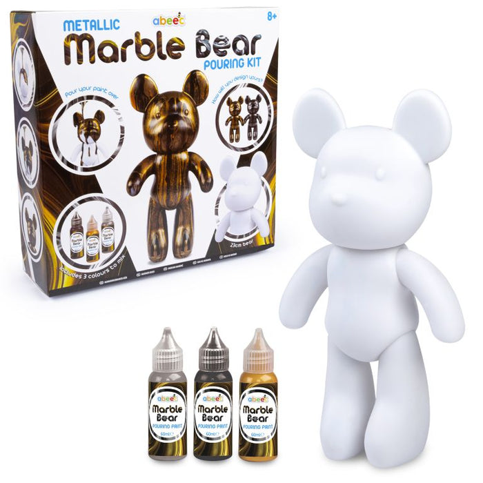 abeec Metallic Marble Bear Pouring Kit