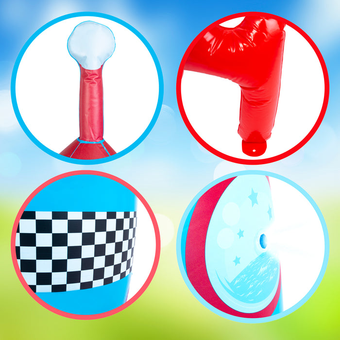 Inflatable Rocket Ship Sprinkler | Outdoor Water inflatable ...
