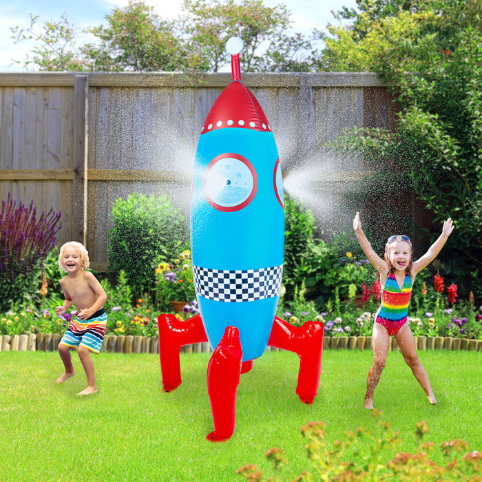 Inflatable Rocket Ship Sprinkler | Outdoor Water inflatable ...