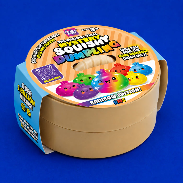 Squishy Dumpling mystery squishies in the Rainbow Edition