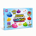The Original Viral Mystery Squishy Dumpling Advent Calendar box by Crazy Fun, featuring a light blue background with colourful cartoon dumpling characters and promotional text. Contains 24 mini dumplings.