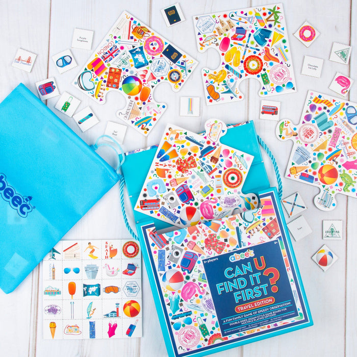 contents of can u find it first travel edition