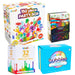 abeec Party Bag Bundle showing 150pc party box, scratch art pads, glitter glues and mini bubble wands