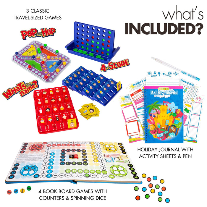 Flat lay of all three travel bundle products showing what's included