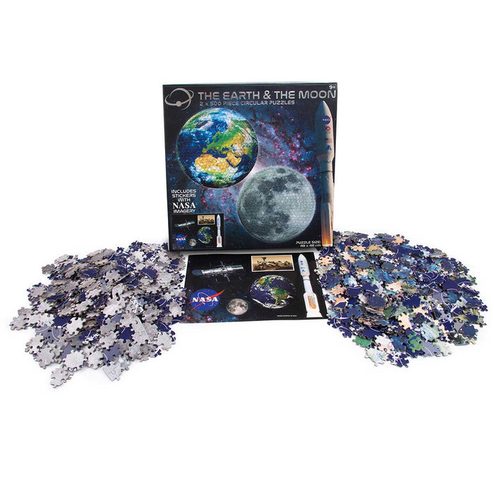 NASA 500 Piece 2 in 1 Circular Jigsaw Puzzle