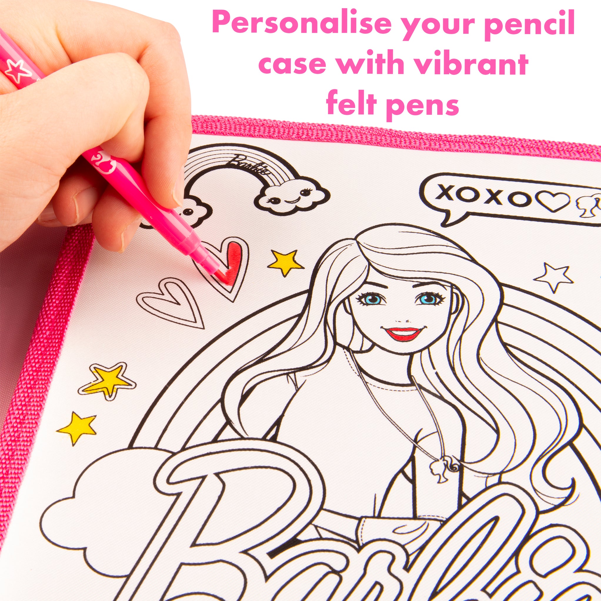 Barbie Stationery Colour Your Own Pencil Case | abeec® toys