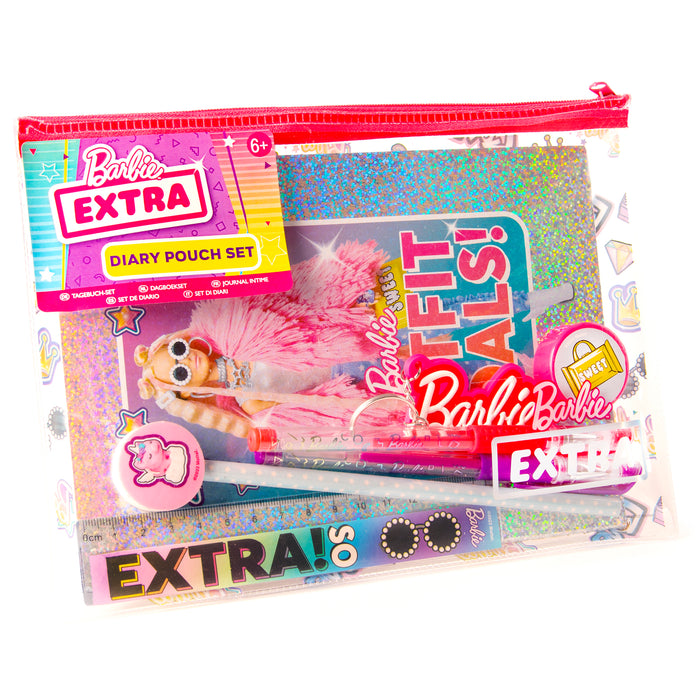 Barbie Extra Diary & Stationery Pouch Set