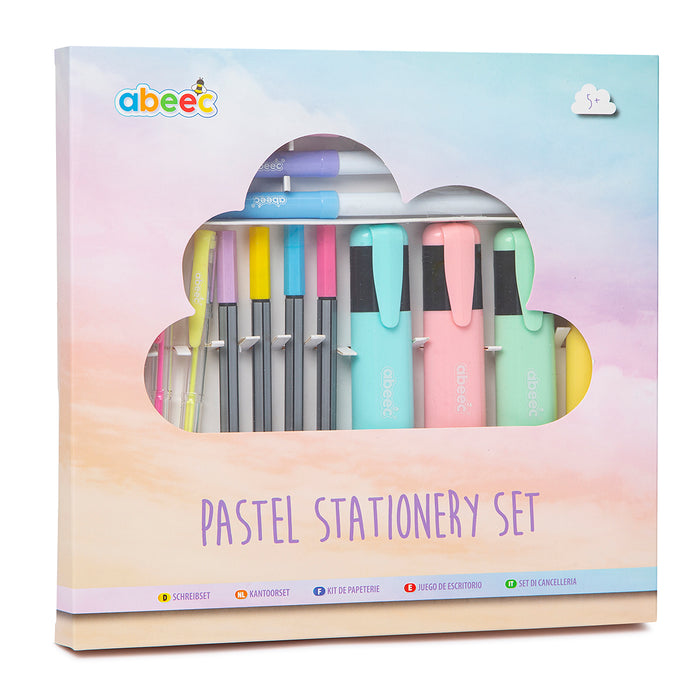 Pastel Stationery Set Assorted Pastel Stationery Set Abeec Toys pastel-stationery-set-assorted-pastel-stationery-set-abeec-toys