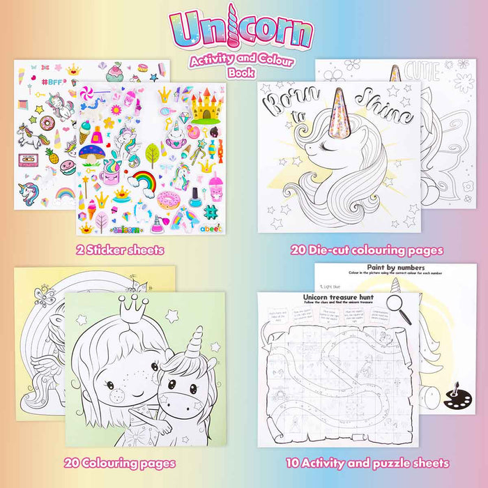Unicorn Colour And Sticker Album
