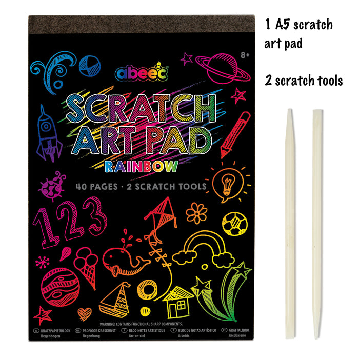 Rainbow Scratch Art Pad