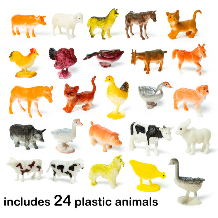 50 Piece Farm Animal Figures
