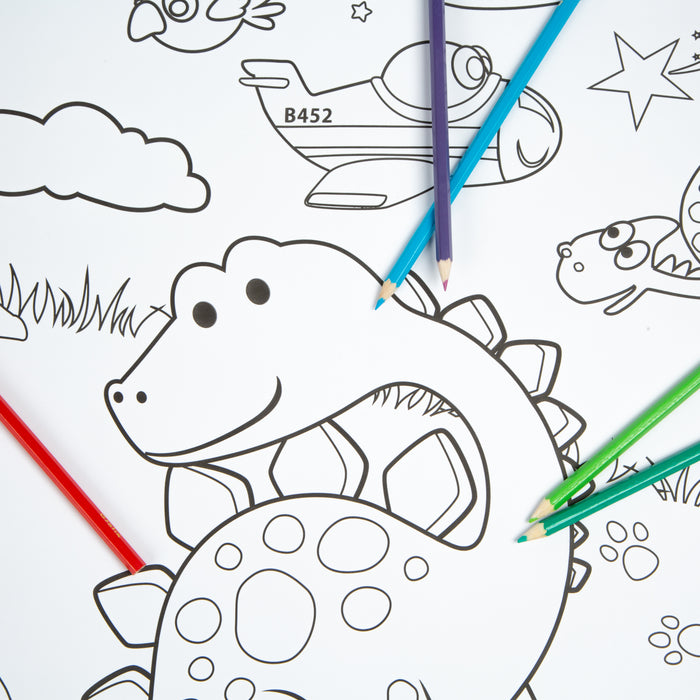 Giant Colouring Roll With Space, Pirates, & Dinosaurs
