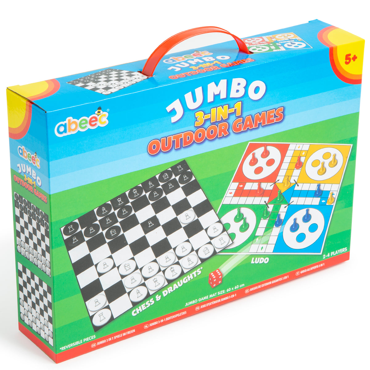 Jumbo 3 in 1 Outdoor board games | abeec® toys