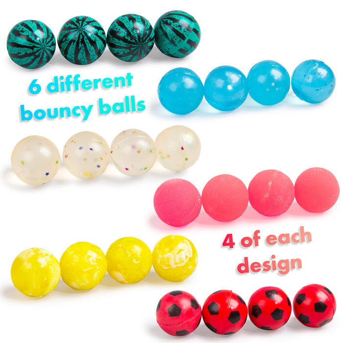 24 Bouncy Balls