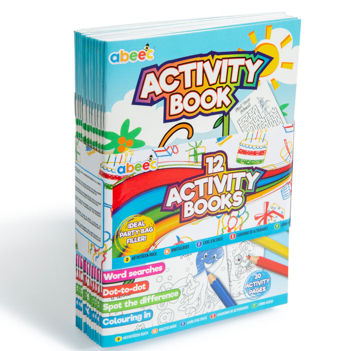 12 Pack Of Mini Activity Books