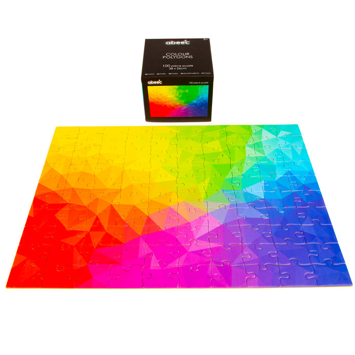 100 Piece Colour Polygons Puzzle