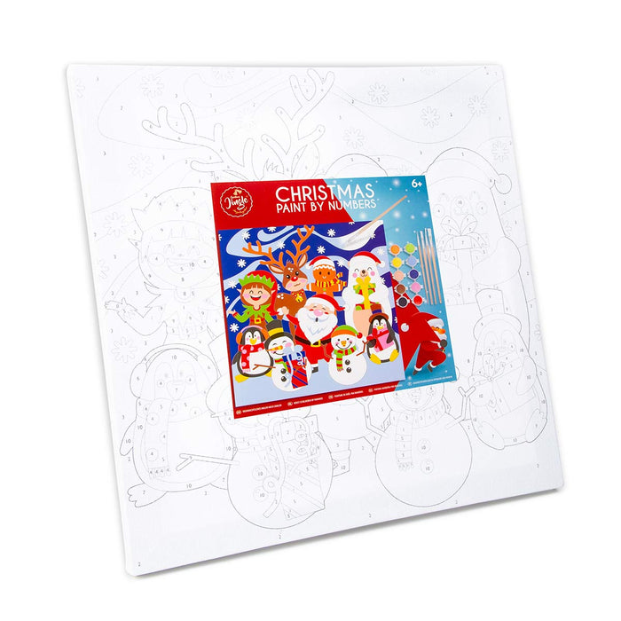 Paint By Numbers Christmas Canvas