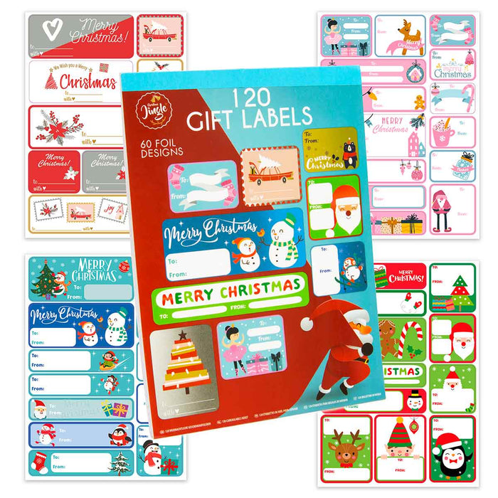 120 Christmas Gift Labels