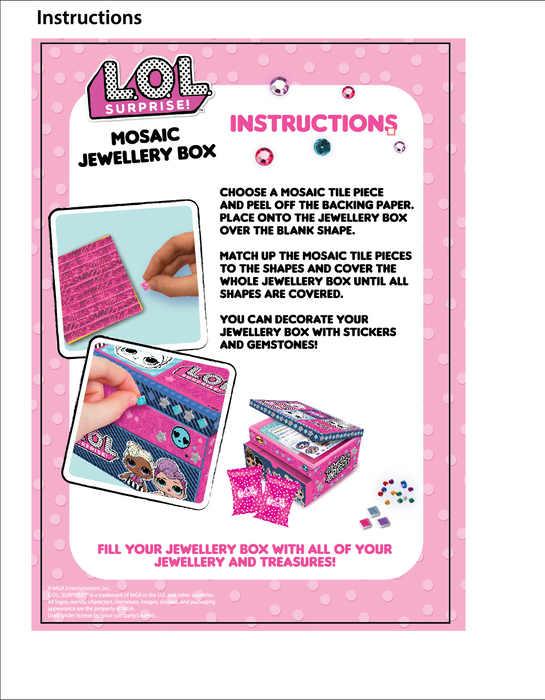 L.O.L. Surprise! Pink Mosaic Jewellery Box