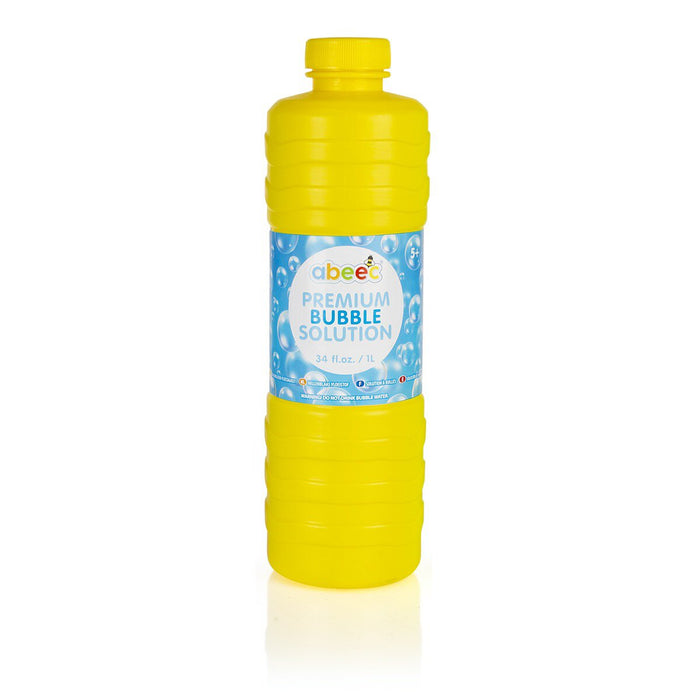 premium bubble solution yellow bottle